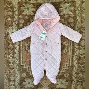 NWT Ralph Lauren Pink Quilted Winter Hooded Bunting